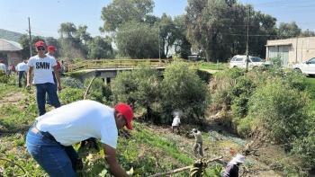 Gobierno del EdoMéx limpia el Río Papalotla para prevenir inundaciones y proteger terrenos agrícolas