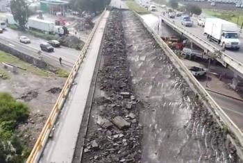 Anuncian cierre parcial de carretera Texcoco Lechería por reparación de puente vehicular