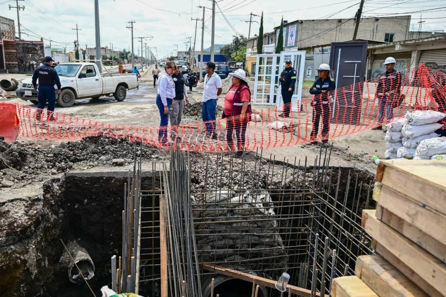 Realizan Gobiernos de México y del EdoMéx 101 acciones para garantizar agua potable y mejorar drenaje en Zona Oriente