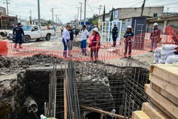 Realizan Gobiernos de México y del EdoMéx 101 acciones para garantizar agua potable y mejorar drenaje en Zona Oriente