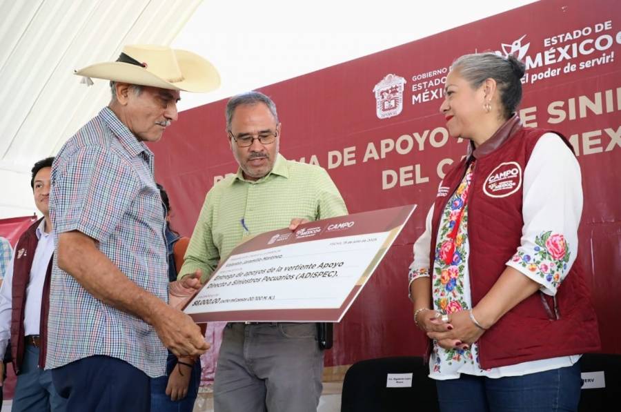 Respalda Gobierno del EdoM&eacute;x a productores del campo con m&aacute;s de 15 mdp en apoyos directos ante desastres naturales