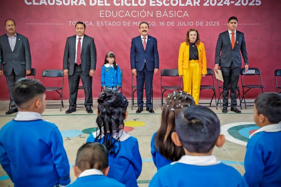 Cierra con &eacute;xito el ciclo escolar 2024-2025 en el Estado de M&eacute;xico, con m&aacute;s de 4.3 millones de estudiantes la matr&iacute;cula m&aacute;s grande del pa&iacute;s