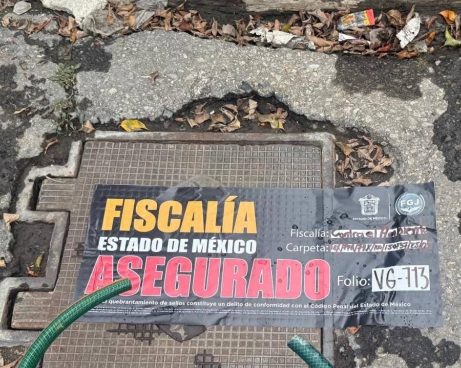 Aseguran 4 tomas clandestinas de agua en Ecatepec