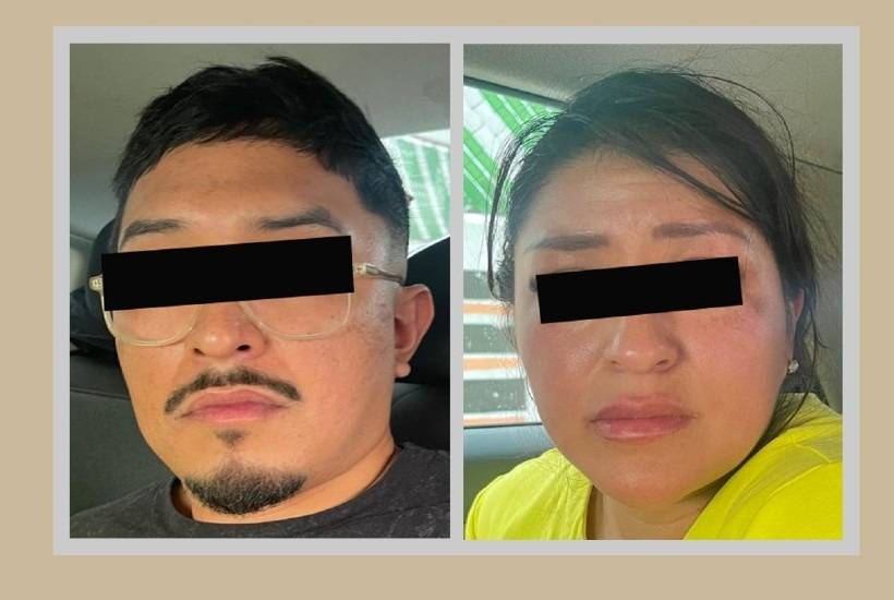 Detienen en Tec&aacute;mac a hombre y mujer con camioneta ligada a robos y ataque a transportista