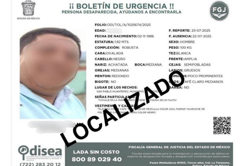 Localizan a l&iacute;der transportista privado de la libertad en el norte del Edomex