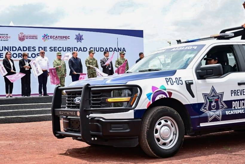 Refuerza gobernadora seguridad en Ecatepec con 455 patrullas; seguir&aacute;n operativos como Enjambre