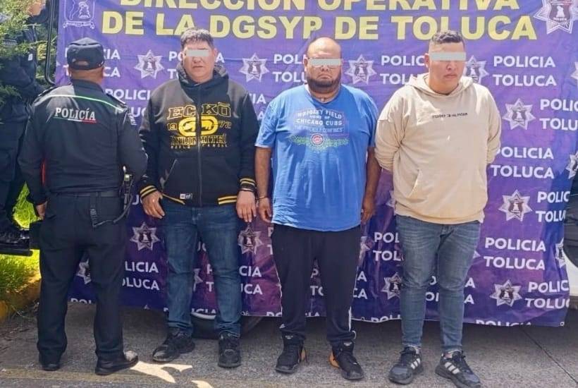 Capturan en Toluca a banda de colombianos “gota a gota” por extorsión
