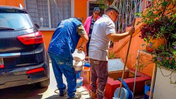 Concluye CAEM trabajos de limpieza y desinfeccioacuten de calles en Nezahualcoacuteyotl protegiendo el patrimonio y la salud de mexiquenses
